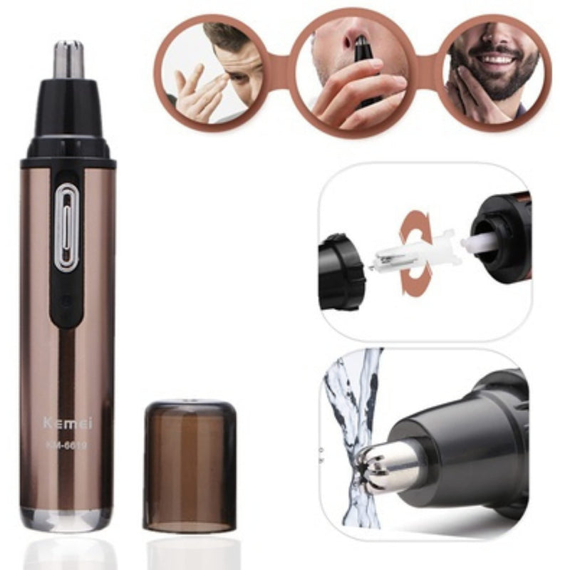 Ceramics Electric Nose Hair Trimmer Nose Hair Trimmer Stainless Steel Blade - Nose and Ear Trimmer Including Battery Rechargeable - Nose Trimmer and Ear Trimmer Wireless with Removable Cutter Head - NewNest Australia