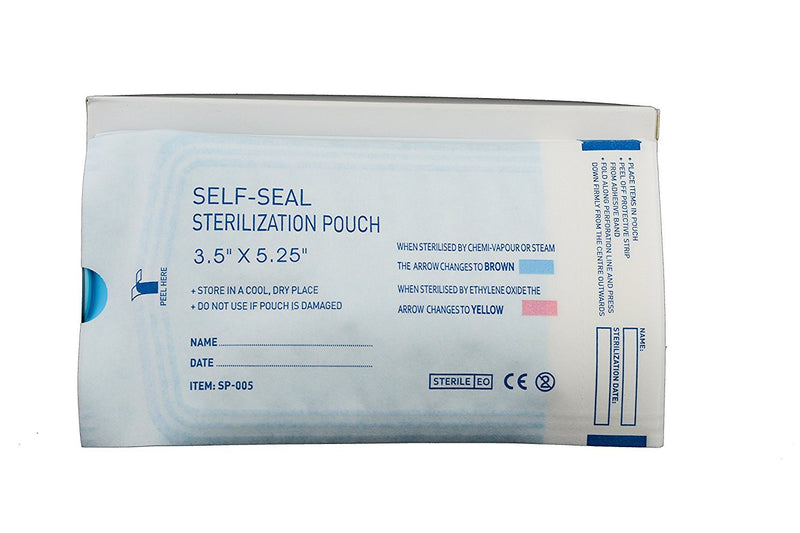 Sterilization Pouches 3.5”x5.25” Self-Sealing Autoclave Bags with Indicators for Professional Surgical Instrument Cleaning by P&P MEDICAL SURGICAL Box of 200 - NewNest Australia