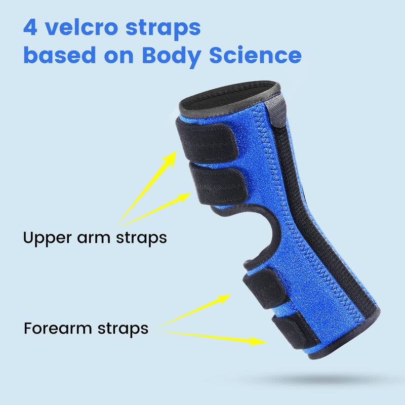 Elbow Brace, Night and Day Splint for Ulnar Nerve Entrapment for Left and Right, Cubital Tunnel Syndrome Physical Therapy and Recovery, Arm Immobilizer for Sleep and Work, for Woman, Man - S/M - NewNest Australia