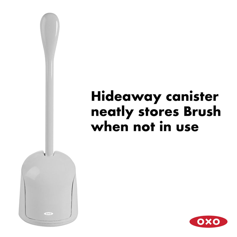 OXO Good Grips Hideaway Compact Toilet Brush-Gray Gray - NewNest Australia