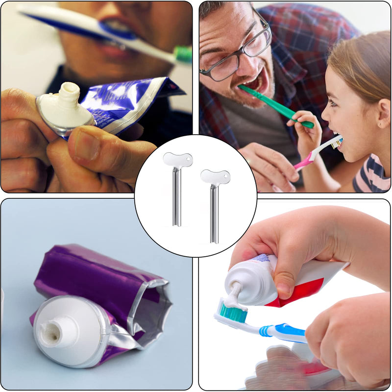 Toothpaste Tube Squeezer, Toothpaste Squeezer Metal 2PCS Tube Squeezer Key Toothpaste Useful and Practical Paint Tube Squeezers Tube Key Squeezer for Toothpaste Hair Gel Hand Cream - NewNest Australia