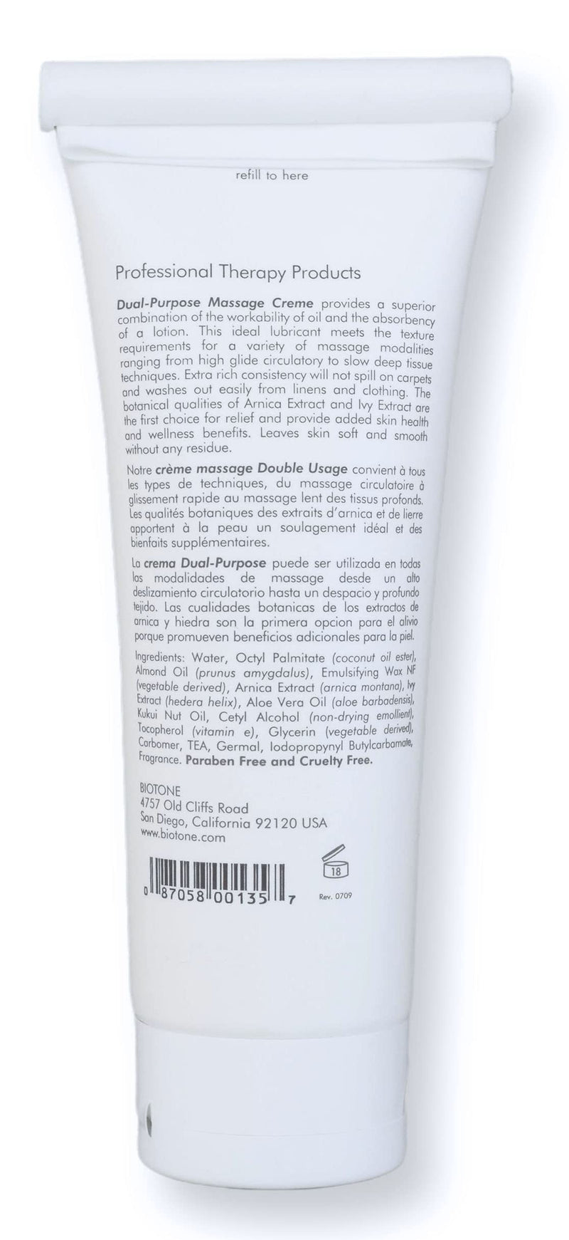 BIOTONE Dual-Purpose Massage Crème with Arnica and Ivy Extracts, Pure Ingredients, Effortless Glide, Luxurious Feel, More Workability, Less Reapplications 7 Fl Oz (Pack of 1) - NewNest Australia