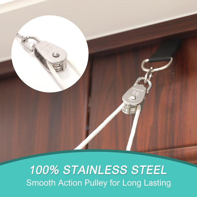 Fanwer Shoulder Pulley, Over the Door Pulley System for Shoulder Rehab, Shoulder Exercise Pulley for Physical Therapy, Assisting Rotator Cuff Recovery, Increase Flexibility Stretching, Range of Motion - NewNest Australia