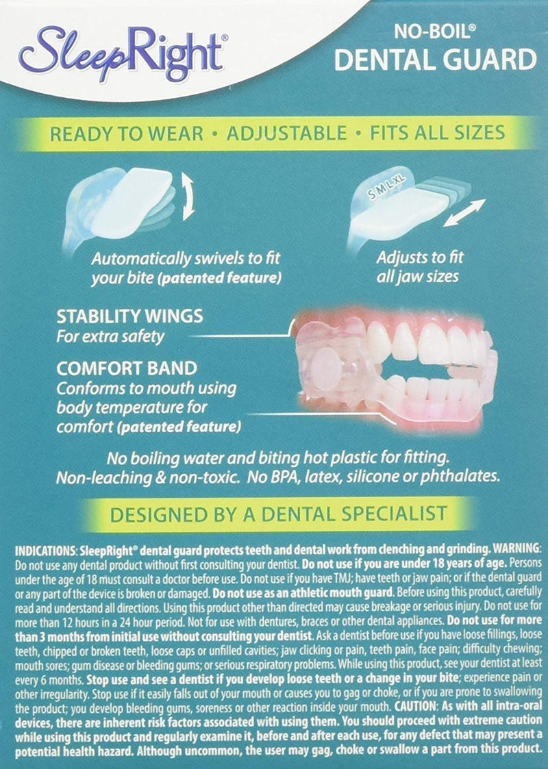 SleepRight Secure-Comfort Dental Guard Mouth Guard To Prevent Teeth Grinding SleepRight No Boil Dental Guard - NewNest Australia