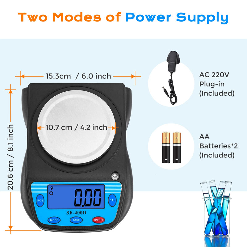 Bonvoisin Digital Laboratory Scales 600 Gx 0.01 G Mini Scales With 2 X 1.5 V Aa Batteries Precision Electronics Lcd Display Scientific Jewelery Scales 0.01 G - NewNest Australia