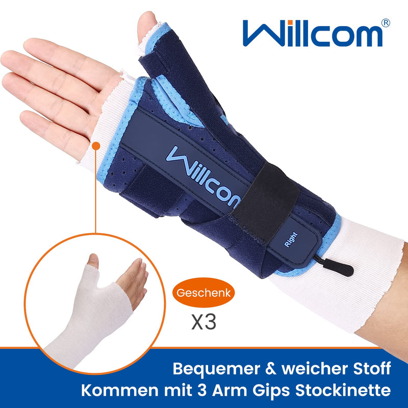 Willcom Thumb Wrist Splint With Metal Splint Stabilizer, Wrist Support For Relief Of Tendinitis, Arthritis, Carpal Tunnel, Inflammation Pain For Men And Women (M, Left) - NewNest Australia