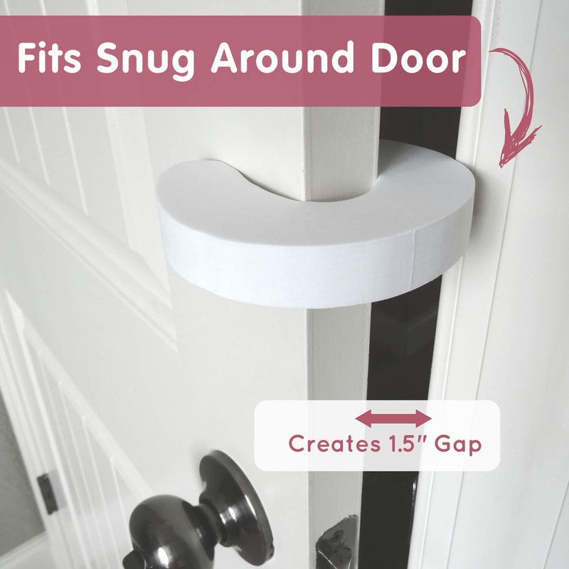 Wittle Finger Pinch Guard - 2pk. Child Proofing Doors Made Easy with Soft Yet Durable Foam Door Stopper. Prevents Finger Pinch Injuries, Slamming Doors, and Baby or Pet from Getting Locked in Room - NewNest Australia