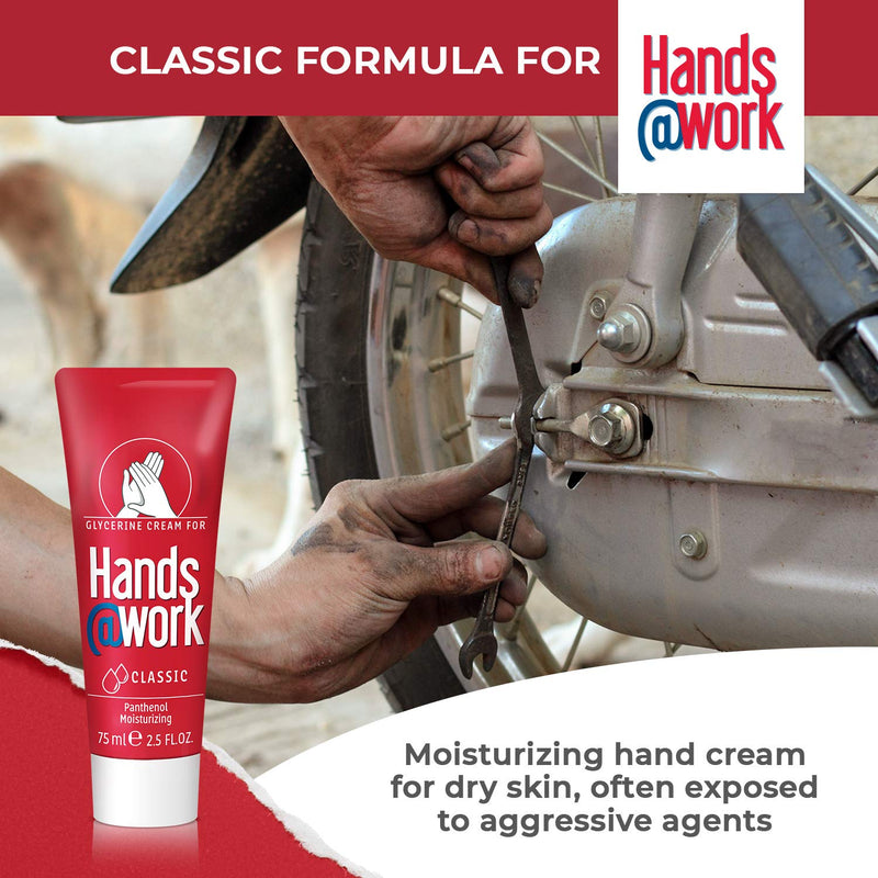 Hands@Work Moisturizing Glycerin And Panthenol Cream For The Hands At Work. Intensively Hydrates The Very Dry Hands Skin. A Barrier Cream Providing Strong Protection Against Excessive Drying - 75 ml - NewNest Australia