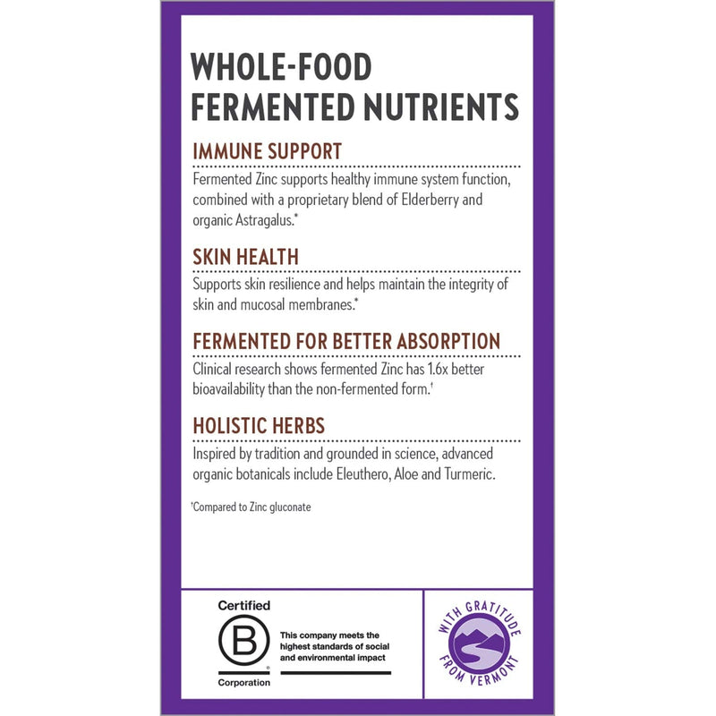 Zinc Supplement, New Chapter Fermented Zinc Complex, ONE Daily for Immune Support + Skin Health + Non-GMO Ingredients, Easy to Swallow & Digest, 30 Count (1 Month Supply) 30 Count (Pack of 1) - NewNest Australia