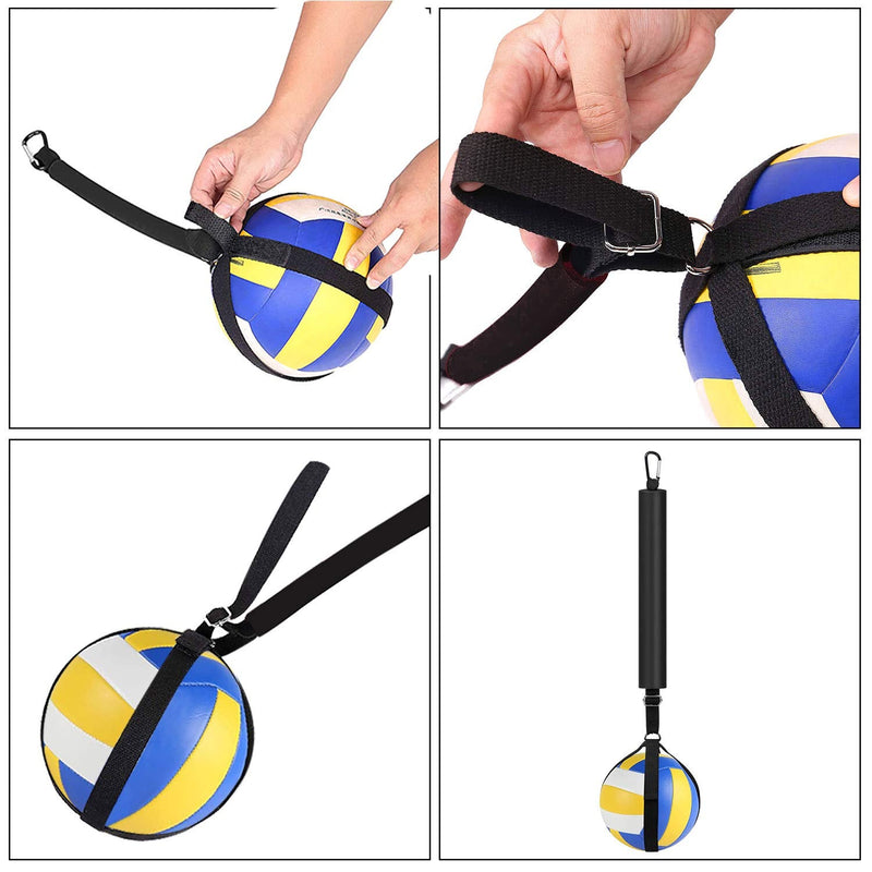 TOBWOLF Volleyball Spike Trainer, Volleyball Spike Training System for Basketball Hoop, Volleyball Equipment Training Aid Improves Serving, Jumping, Arm Swing Mechanics and Spiking Power - NewNest Australia