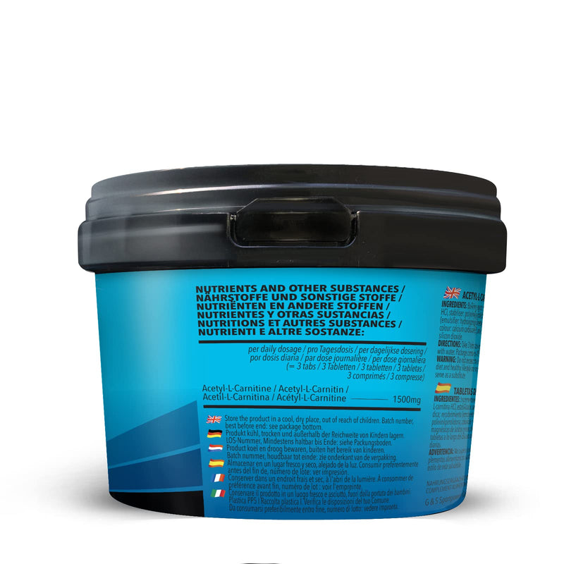 Bodylab24 Acetyl L-Carnitine 120 Tablets, Natural Amino Acid, For Endurance And Strength Athletes In The Definition Phase, 500 Mg Acetyl L-Carnitine Per Tablet, Gluten-Free, Lactose-Free, Sugar-Free - NewNest Australia