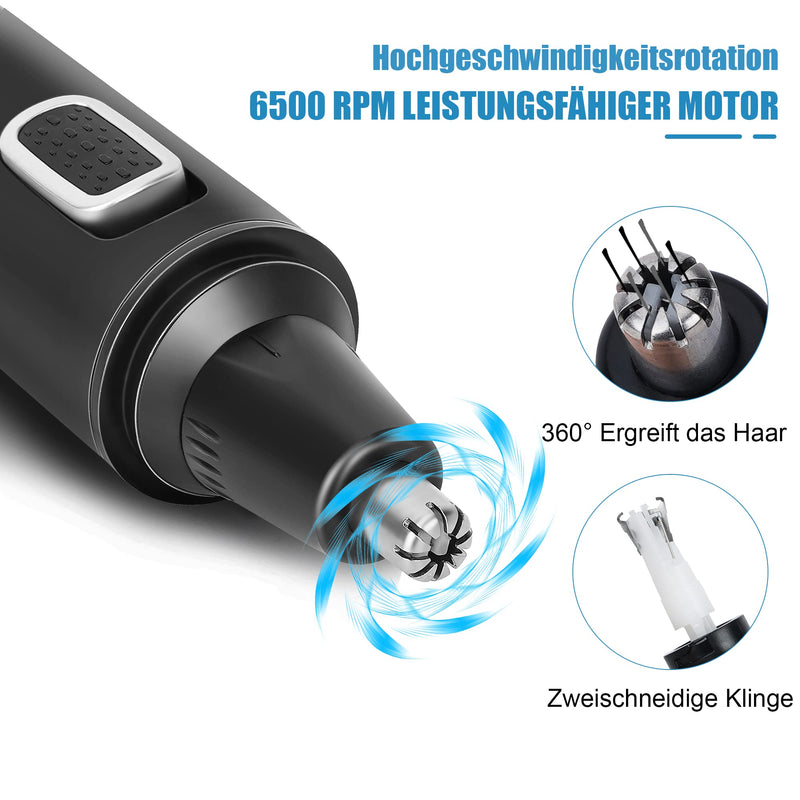 Nose Hair Trimmer Nose Hair Trimmer Ear Hair Trimmer, Nose and Ear Hair Trimmer, Eyebrow Lip Hair Painless Epilator, IPX7 Washable Facial Hair Remover for Men and Women - NewNest Australia