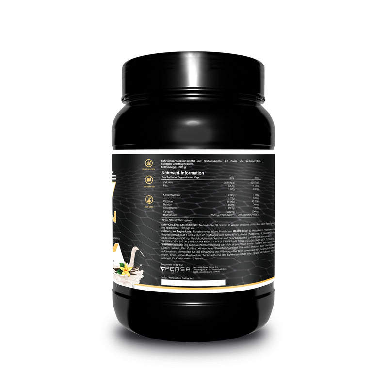 Healthy Fusion Whey Protein, Pure Whey Protein With Collagen + Magnesium, Strengthens And Builds Muscle Mass, Improves Your Training, 1000 G Protein (Vanilla) - NewNest Australia