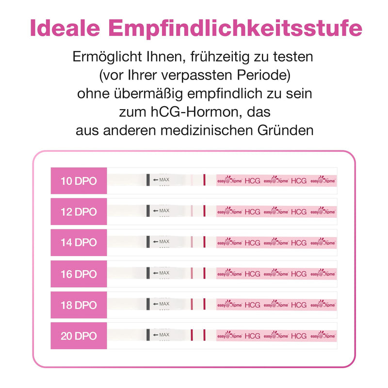 Easy@Home 60 X Pregnancy Test Early Test 10 Miu/Ml - Sensitive Pregnancy Test - Early Pregnancy Test Strips With Highest Accuracy | Reliable Ultra Early Test Pregnancy - NewNest Australia