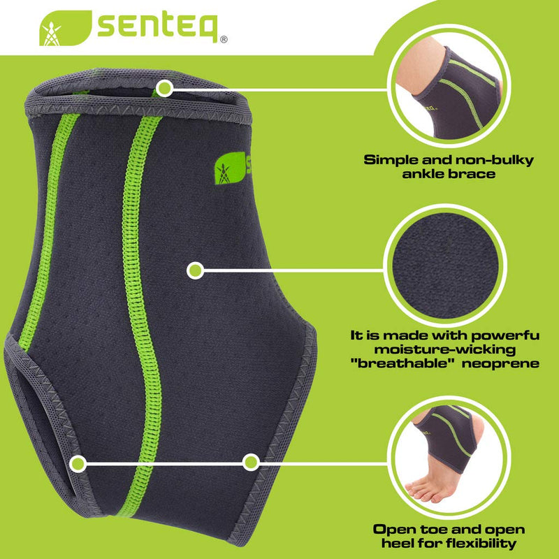 Ankle Brace Men and Women Compression Support for Sprained Ankles Jogging and Running - Elastic Neoprene Slim Fit for Runners Foot and Ankle Stabilizer - Plantar Fasciitisstic Walk Support 2X-Large (Pack of 1) - NewNest Australia