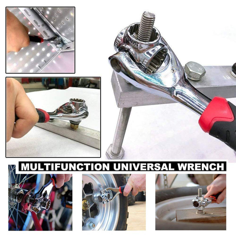 Universal Wrench 48 in 1 Socket Wrench Multifunction Wrench Tool with 360 Degree Rotating Head, Spanner Tool for Home and Car Repair - NewNest Australia