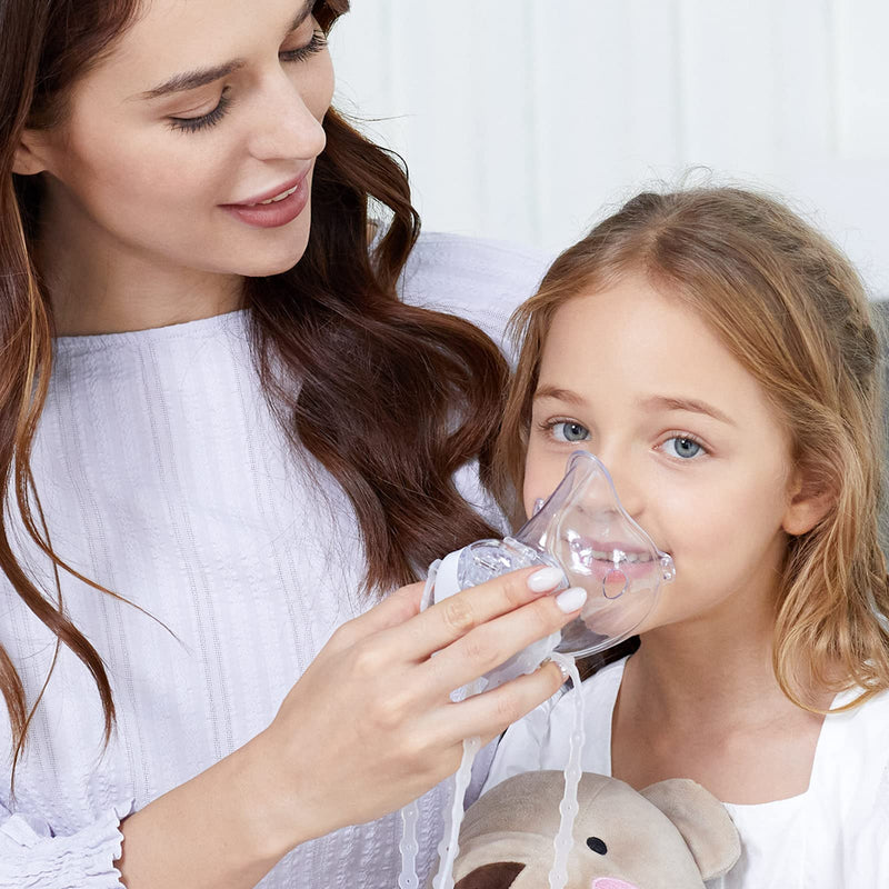 Feellife Inhaler For Children & Adults - Quiet Inhaler For Babies - Portable, Lightweight & Effective For Respiratory Diseases - Adjustable Mist, 2 Atomiser Membrane Included - NewNest Australia