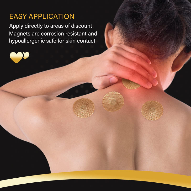Nuanchu Magnetic Acupressure Patches 3 Sheets 30 Magnets Adhesive Pain Magnets Acupressure Magnet Acupressure Magnetic Plaster for Knee Back Foot Relief Replacement Kit - NewNest Australia