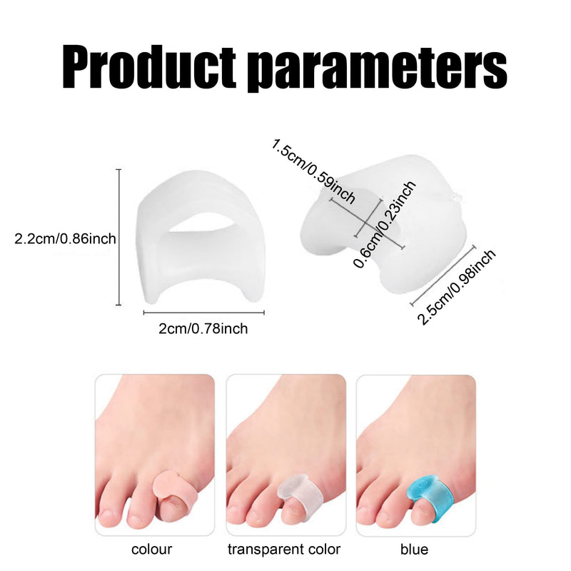 Toe spreader, pack of 6 gel toe stretchers, little toe, silicone toe separators for bunion and hammer toes, hallux valgus correction, relief pressure and pain, toe stretcher for overlapping toes - NewNest Australia