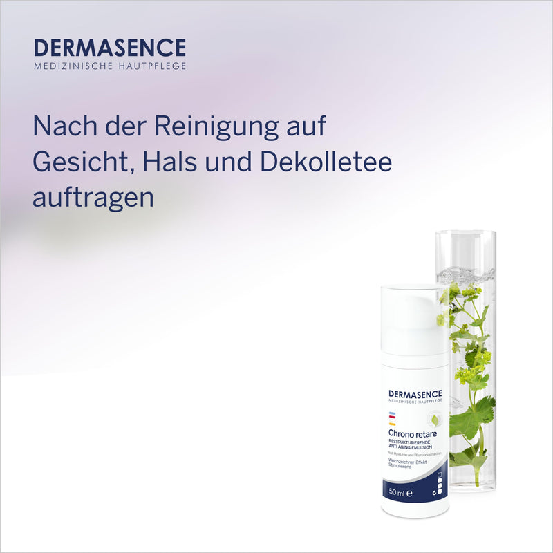 DERMASENCE Chrono retare restructuring anti-aging emulsion, 50 ml - Stimulating emulsion with soft-focus effect - NewNest Australia