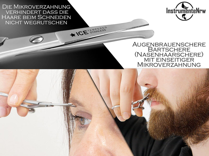 Rounded beard scissors, hair scissors, mustache scissors - NewNest Australia