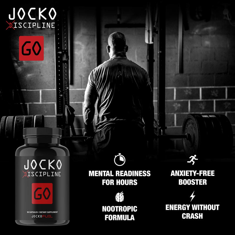 Jocko Discipline GO Concentrated Nootropic Brain Support - Preworkout Energy & Focus Booster - 30 Day Boost - NewNest Australia