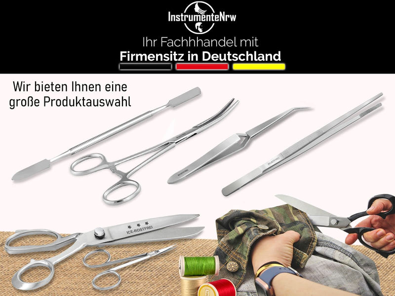 Curved tweezers with guide pin made of stainless steel, 15 cm - NewNest Australia