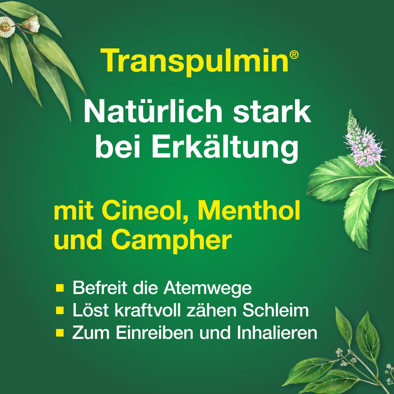 Transpulmin cold balm for adults: soothing balm with expectorant effect to relieve colds and coughs, 100 g 100 g (pack of 1) - NewNest Australia