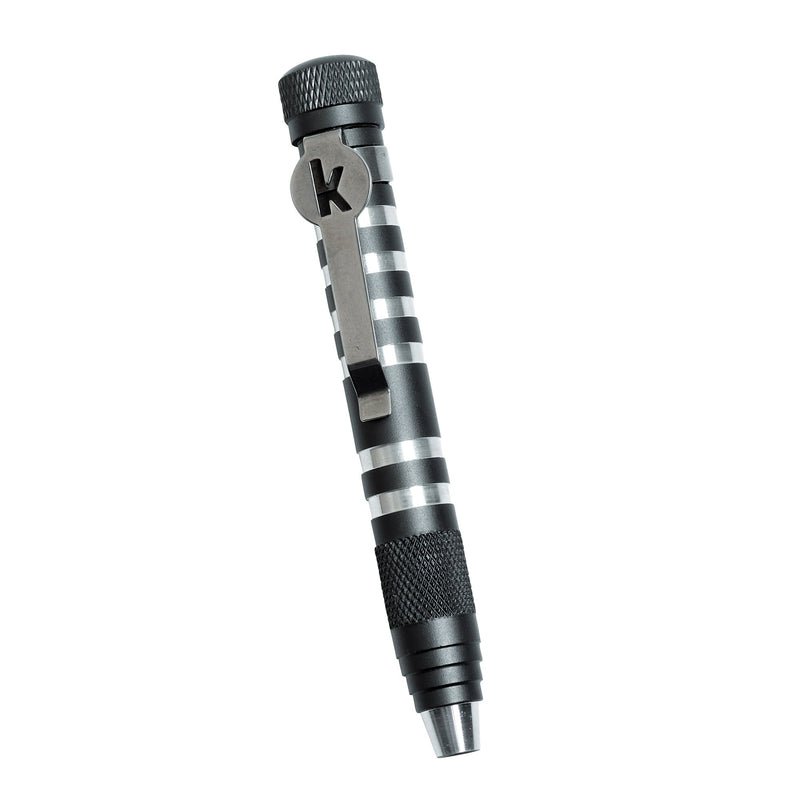 Kershaw TX-Tool (TXTOOL); 4.8 in. Single-Position Multifunction Magnetic Bit Driver; Includes T-6, T-8, T-10, 2 Phillips and Slotted Screwdriver Bit; 1.1 oz, Black - NewNest Australia