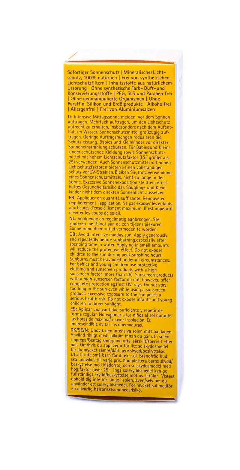 eco cosmetics Baby sun cream SPF50+, waterproof, vegan, without microplastics, natural cosmetics for face and body, 1 x 50ml 50 ml (pack of 1) - NewNest Australia
