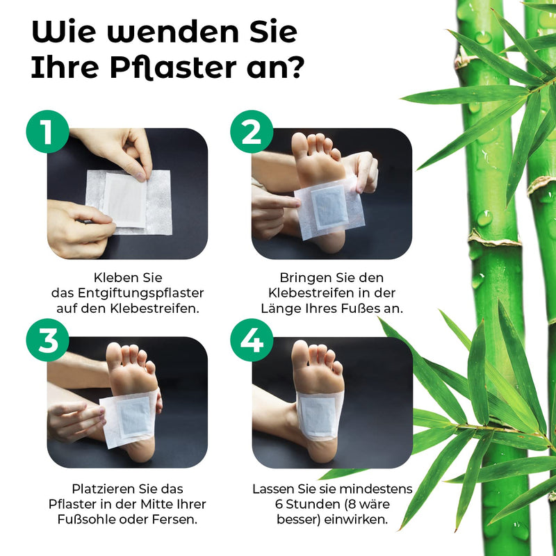 Rissler, 10 Detox Patches For Feet - Natural Foot Pads With Bamboo Vinegar And Ginger Powder For Deep Sleep, Stress Relief And Body Cleansing - 100% Natural Detox Foot Plasters Ginger - NewNest Australia
