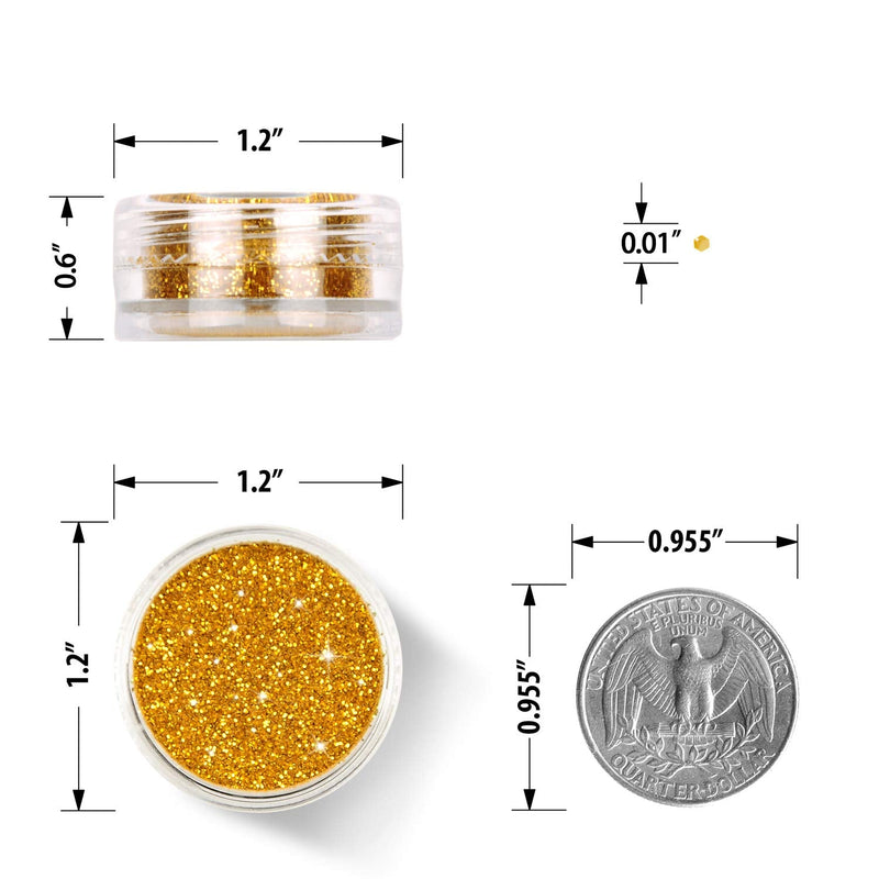 Glitter Wenida 12 Colors Holographic Cosmetic Festival Powder Sequins Craft Glitter for Arts Face Hair Body Nail Pack of 12 12 Colors # 1 - NewNest Australia