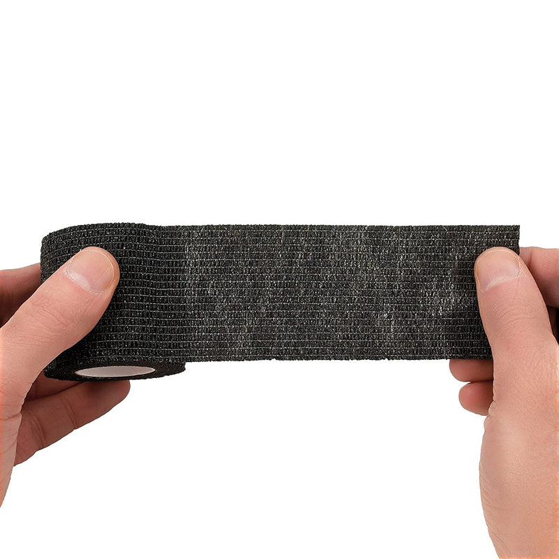 Self-Adhesive Bandage Black Adhesive Bandage Elastic Bandage 9 Rolls Breathable Self-Adhesive Wrap Elastic Tattoo Grip Tape For Tattoo Grip Cover Wrist Sprains Swelling - NewNest Australia