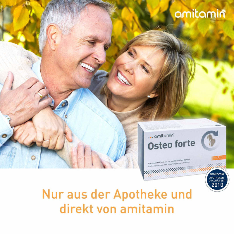 Amitamin Osteo Forte, German Pharmacy Quality, 120 Capsules, High-Dose Premium Formula Made From Vitamin C, D, Calcium, Magnesium, Zinc, Manganese To Maintain Healthy Bones - NewNest Australia