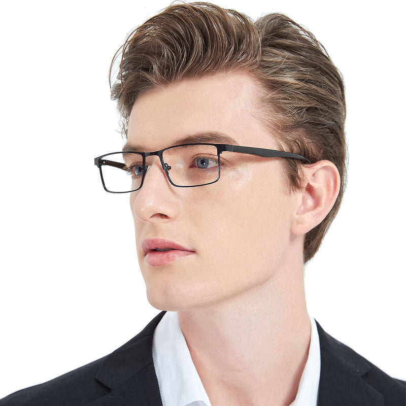 Fsread Pack of 4 Men's Reading Glasses, Lightweight Blue Light Blocking Metal Frame Men's Reading Glasses +1.50 4 Mix 1.5 x - NewNest Australia