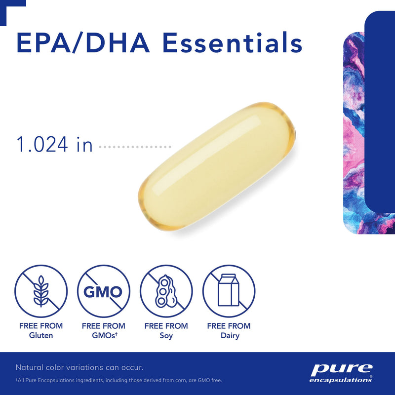 Pure Encapsulations EPA/DHA Essentials | Fish Oil Concentrate Supplement to Support Cardiovascular Health and Daily Wellness* | 90 Softgel Capsules 90 Count (Pack of 1) - NewNest Australia