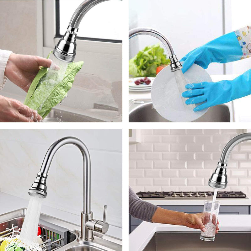 Srmsvyd Kitchen Faucet Sprayer Head Attachment 360° Rotatable Soild Brass Moveable Kitchen Tap Head High Pressure Faucet Booster Easy to Wash Dishes Wash Vegetables and Wash Fruits(soild brass) solid brass - NewNest Australia