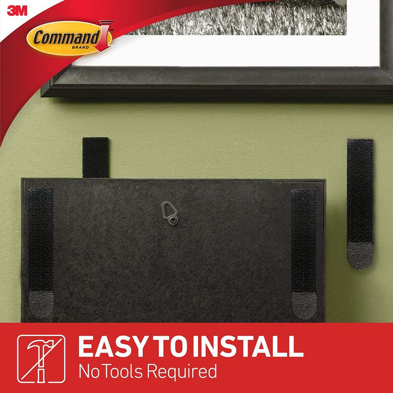 Command Picture Hanging Strips Heavy Duty, Large, Black, Holds 16 lbs, 4-Pairs (17206BLK-ES) - NewNest Australia