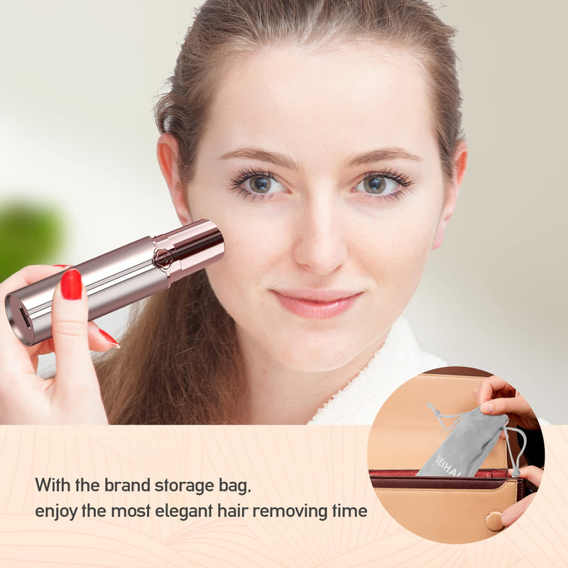 Facial Hair Removal For Women, Hair Removal Device (2023 Deluxe), Seihai Rechargeable Hair Remover/Face Shavers, Facial Hair Remover For Upper Lip, Chin, Included 4 X Replacement Heads - NewNest Australia