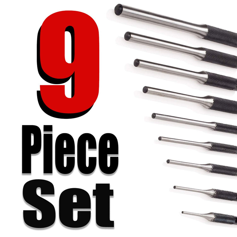 TuffMan Tools, Roll Pin Punch Set 9pc - Great for Gun Building and Removing Pins - NewNest Australia