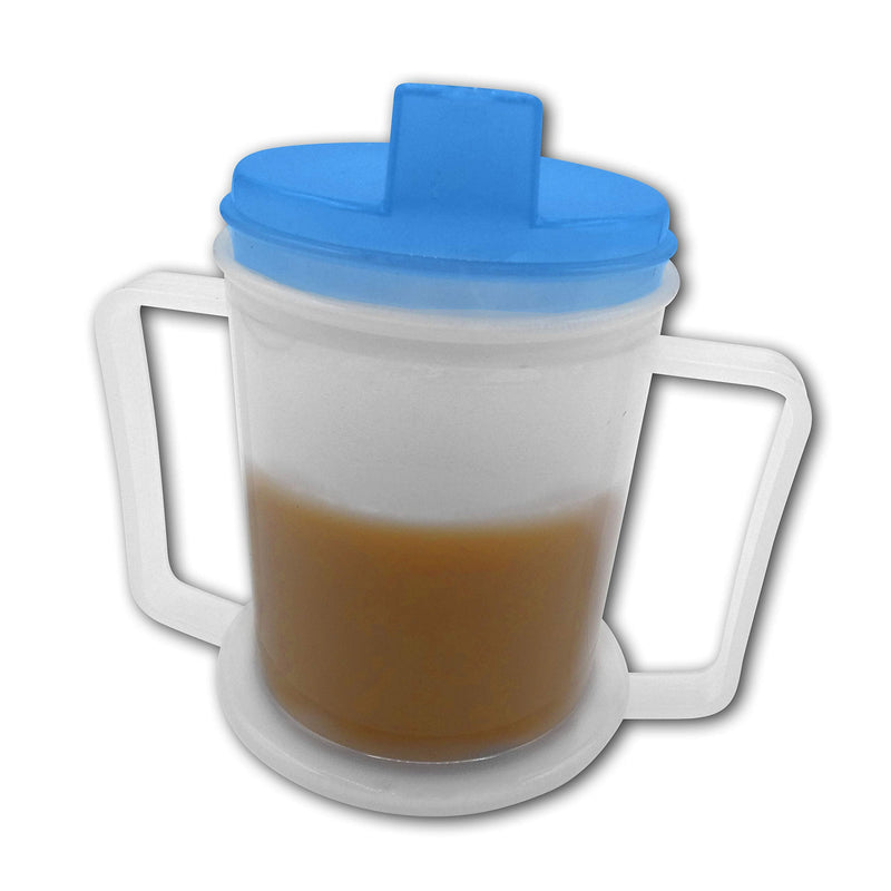 Life Healthcare Adult Drinking Cup for Elderly – 300ml Non Spill Cups for Elderly – Dishwasher Safe Non-BPA Plastic Two Handled Cup for Elderly – Plastic Beakers for Adults, Disability People - NewNest Australia