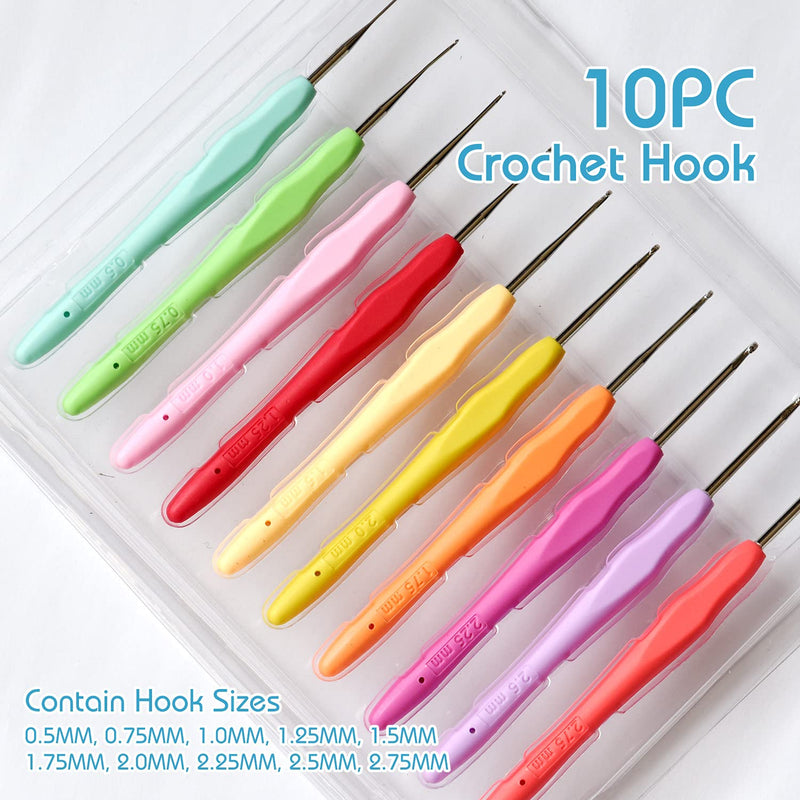 COLORED BIRD 20 Pack Crochet Thread Craft Yarn for Knitting and Crochet Perfect Beginner Kit Bag kit 4 - NewNest Australia