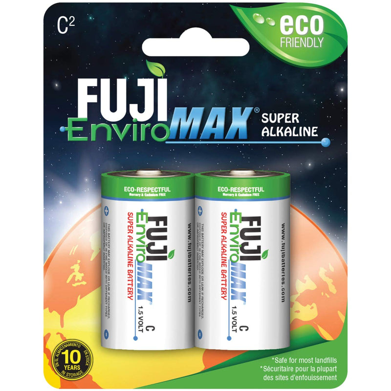 Fuji Enviromax 4200BP2 EnviroMax C Super Alkaline Batteries, 2 pk, White, 2 CT - NewNest Australia