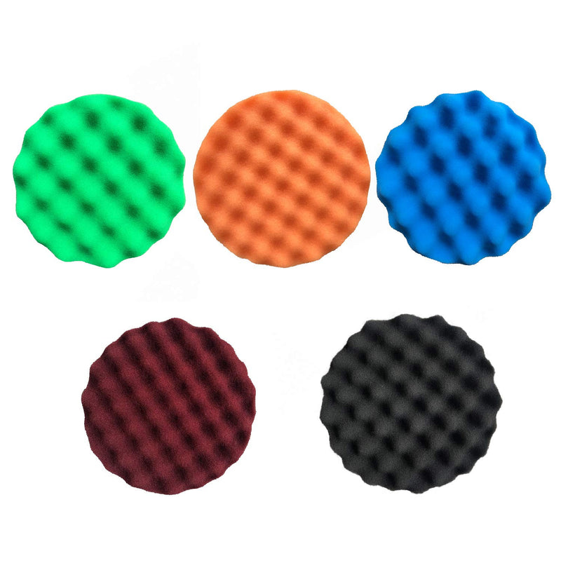 CASOMAN 7-Inch Buffing and Polishing Pad Kit, 7 Pieces 7" Polishing Sponge, Waxing Buffing Pad Kit - NewNest Australia