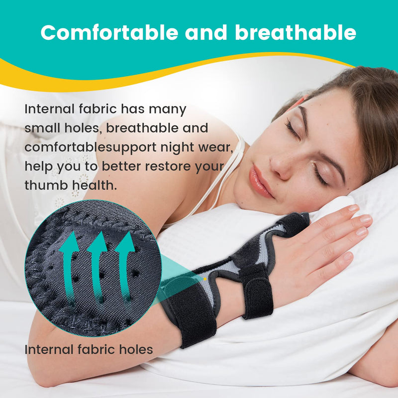 Thumb Support Brace -Patented Thumb Splint for Left & Right Hand, for Spica,Trigger Thumb, Arthritis, Thumb Stabilizer for Knuckle Pain Relief, Sprains, Tendonitis, for Woman and Man - L/XL - NewNest Australia