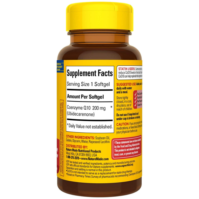 Nature Made CoQ10 200 mg Softgels, 40 Count for Heart Health - NewNest Australia