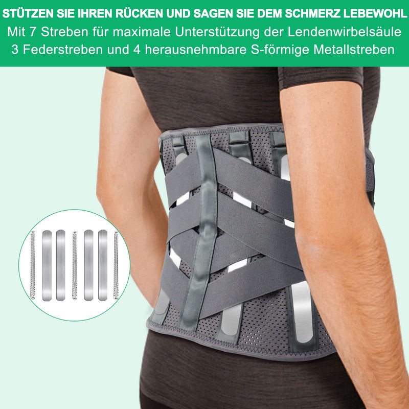 Hongjing Back Support Belt For Lower Back Pain Relief With 7 Struts, Lumbar Support Belt With Breathable Mesh For Heavy Lifting And Sciatica Pain Relief (Xl) - NewNest Australia