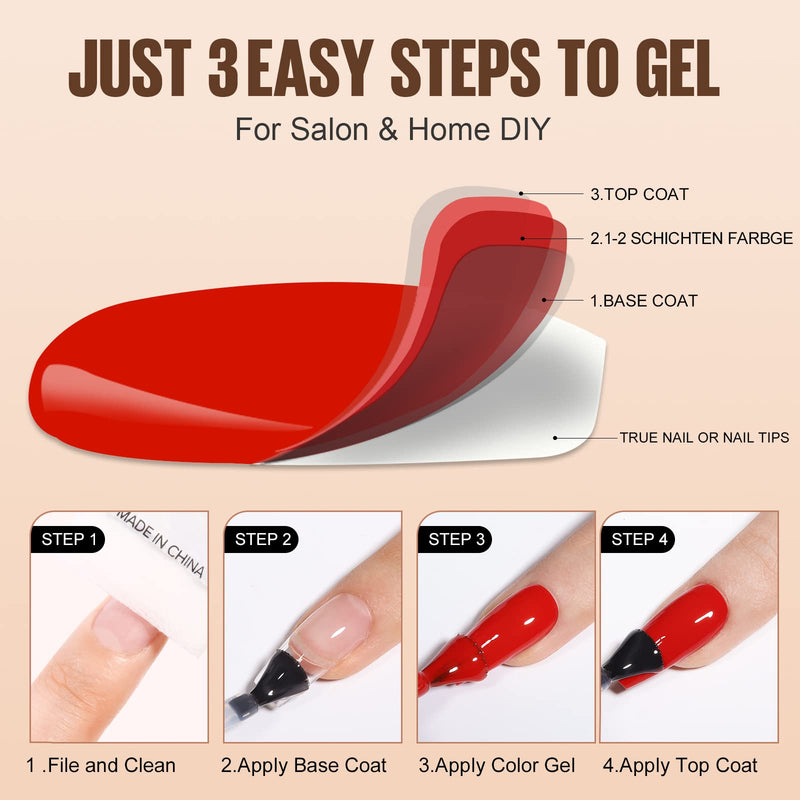 Tomicca Base Coat Top Coat Uv Nail Polish Set, 2 * 15Ml Shellac Base Coat And No Wipe Top Coat, Soak-Off Uv/Led Nail Polish Gel Gift For Nail Studio Diy Home‚¶ 2 * 15Ml - NewNest Australia