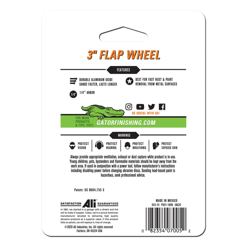 Gator 7005GA 3" Drill Mounted Flap Wheel, Brown - NewNest Australia