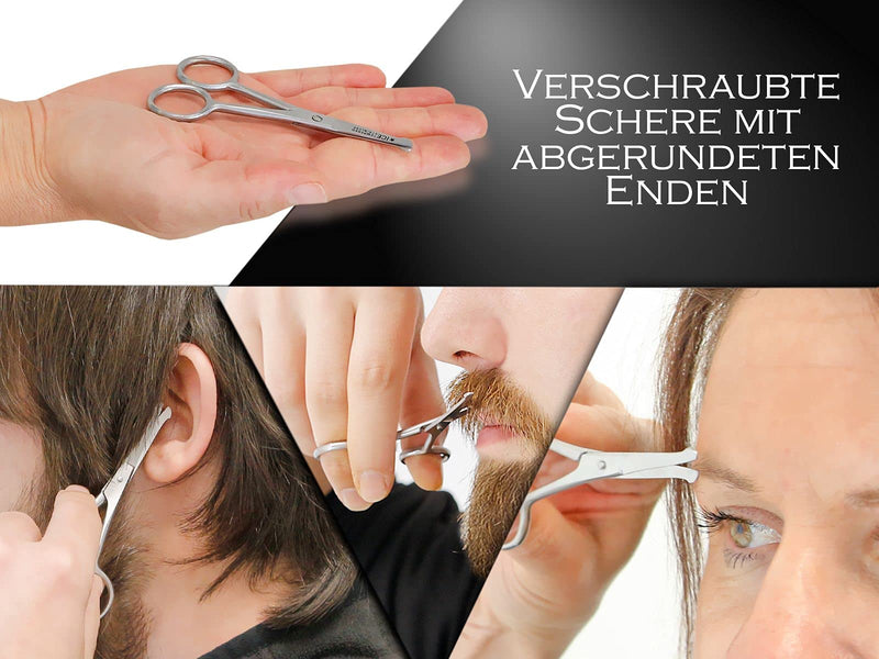Rounded beard scissors, hair scissors, mustache scissors - NewNest Australia